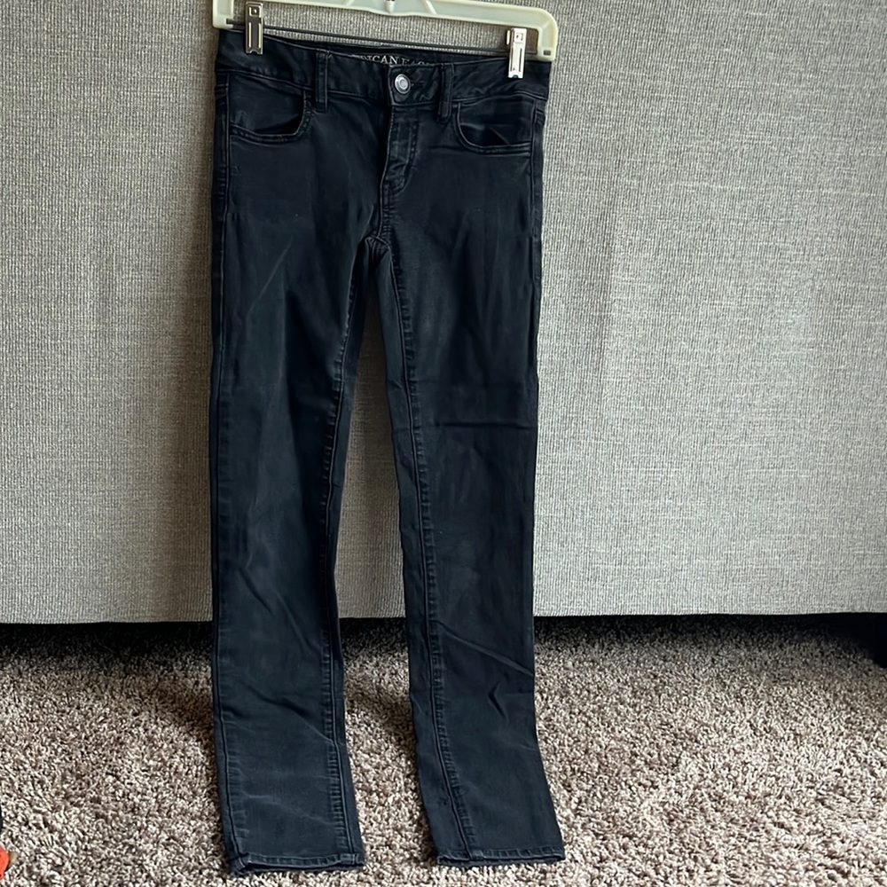 American Eagle Black Jeans Women’s 0 Long